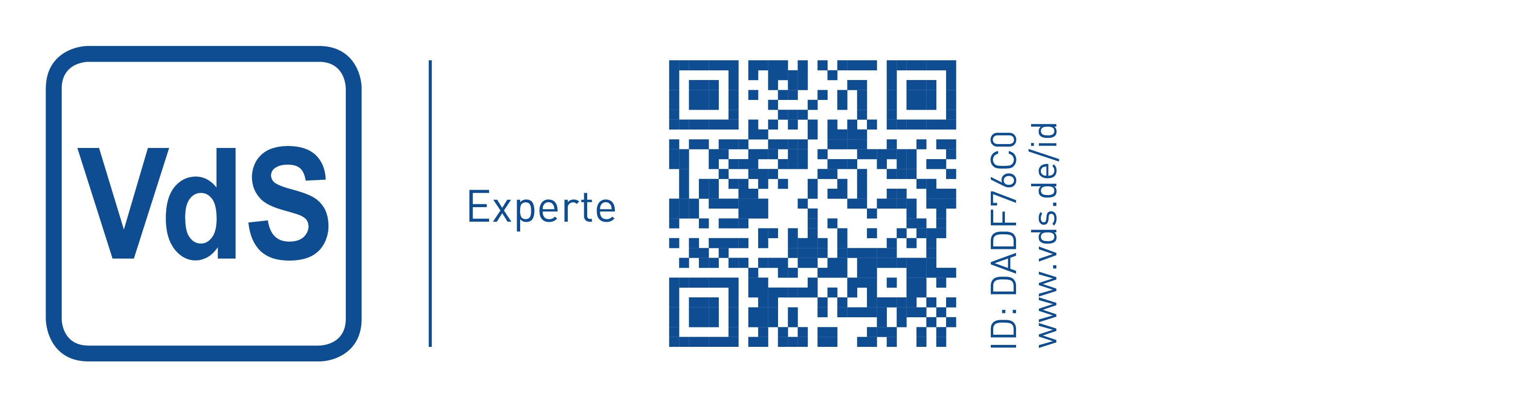 VdS Anerkennungslogo mit ID